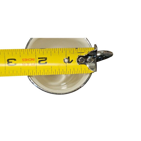 Vintage Demitasse Teacup & Saucer Singed Cumbow Silver Gilded Hand-Painted - Picture 5 of 14